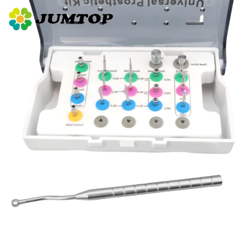 JUMTOP Dental Broken Screw Extractor Base Screw Removal Tool for Central Implant Failure and Repair