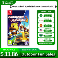 Overcooked! + Overcooked! 2 - Stander Edition Nintendo Switch Game For Nintendo Switch OLED Lite  Physics Game Ink Cartridge