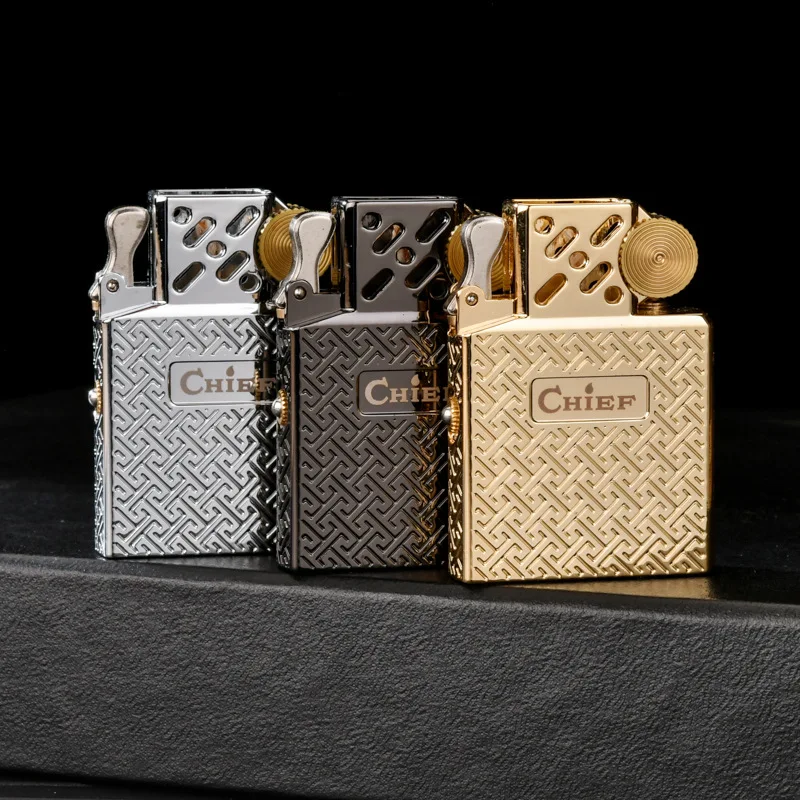 Authentic CHIEF Advanced Steel Ball Shield Card Movement Newly Upgraded Metal Sealed Inner Container Windproof Lighter Movement