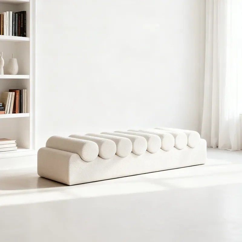Nordic Cream Style Door Bench Living Room Creative Shoe Changing Stool Clothing Store Cloakroom Long Stool