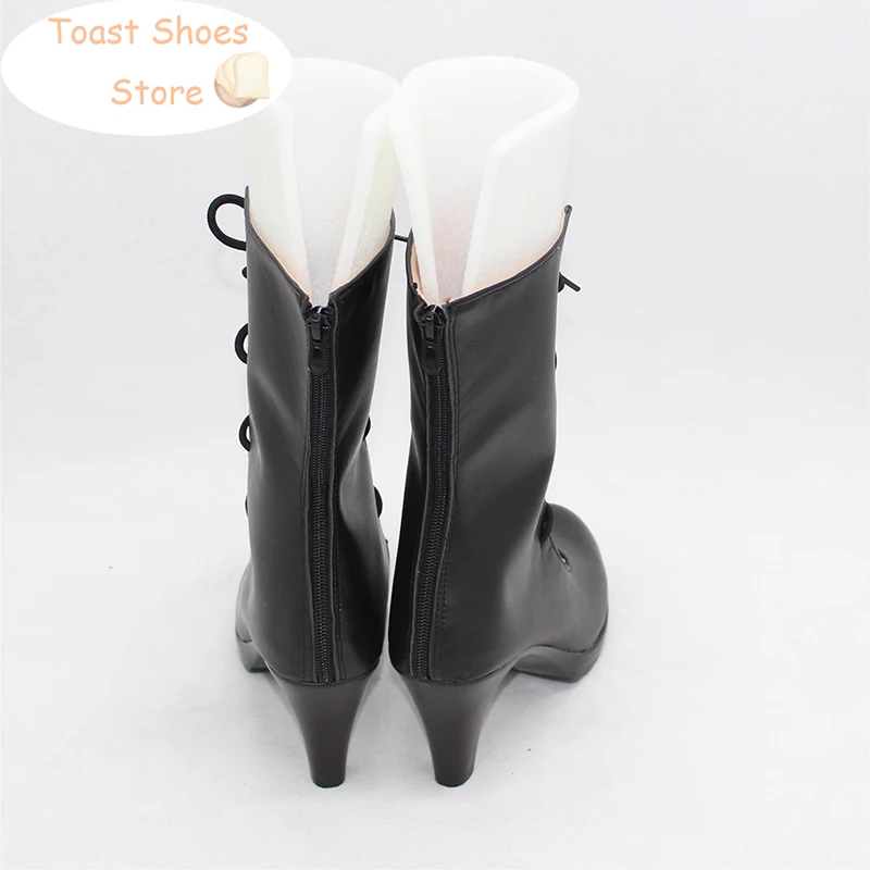 Anime Rozen Maiden Suigintou Mercury Lamp Cosplay Shoes Halloween Carnival Boots PU Leather Shoes Cosplay Props Costume Prop