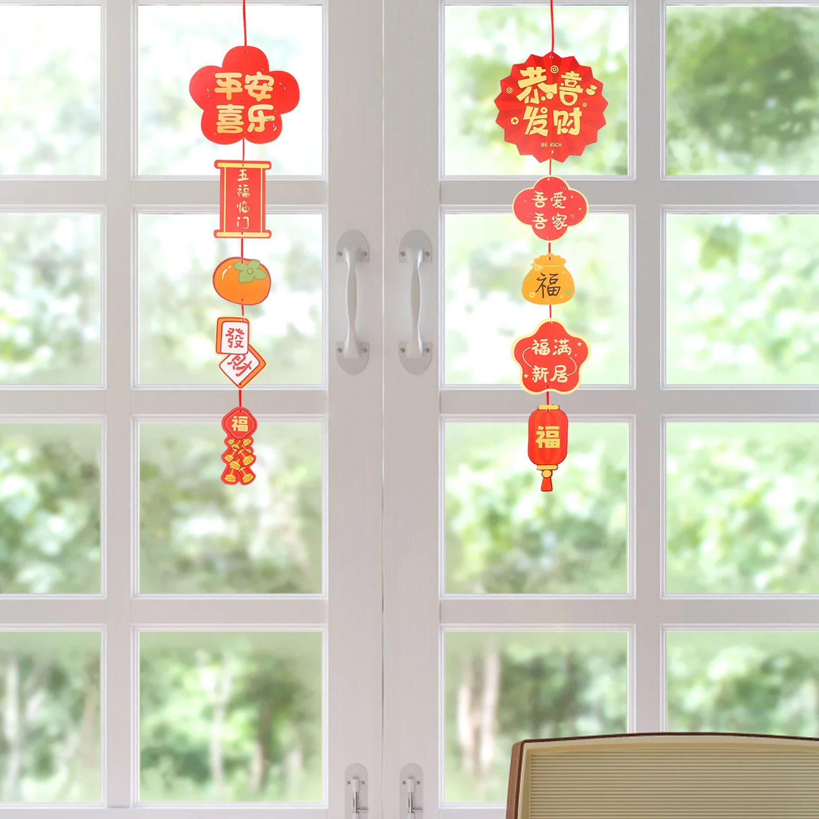 1 مجموعة 1 مجموعة الصينية الأفعى القمرية السنة الجديدة شنقا الزينة محظوظ شخصية قلادة مهرجان الربيع جدار المنزل حلية مجموعة