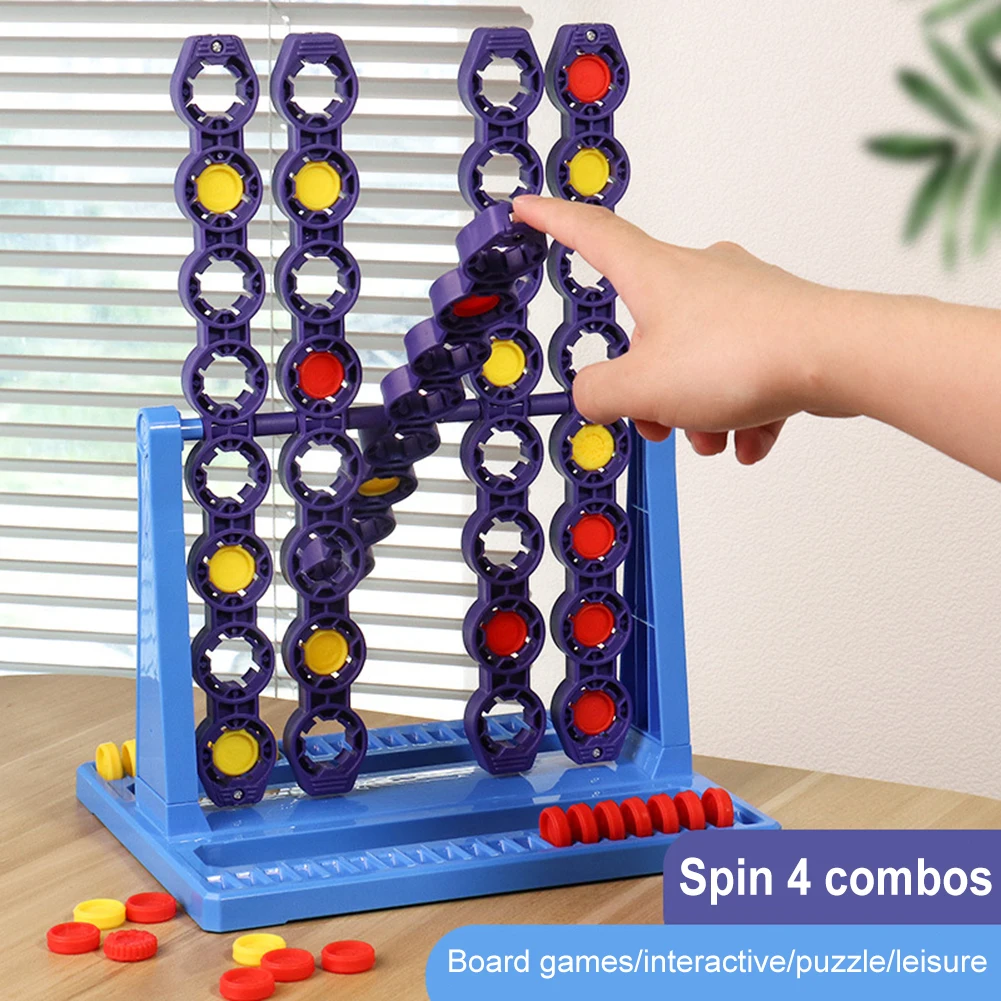 Connect 4 Spin Game - Family Fun with Spinning Grid!