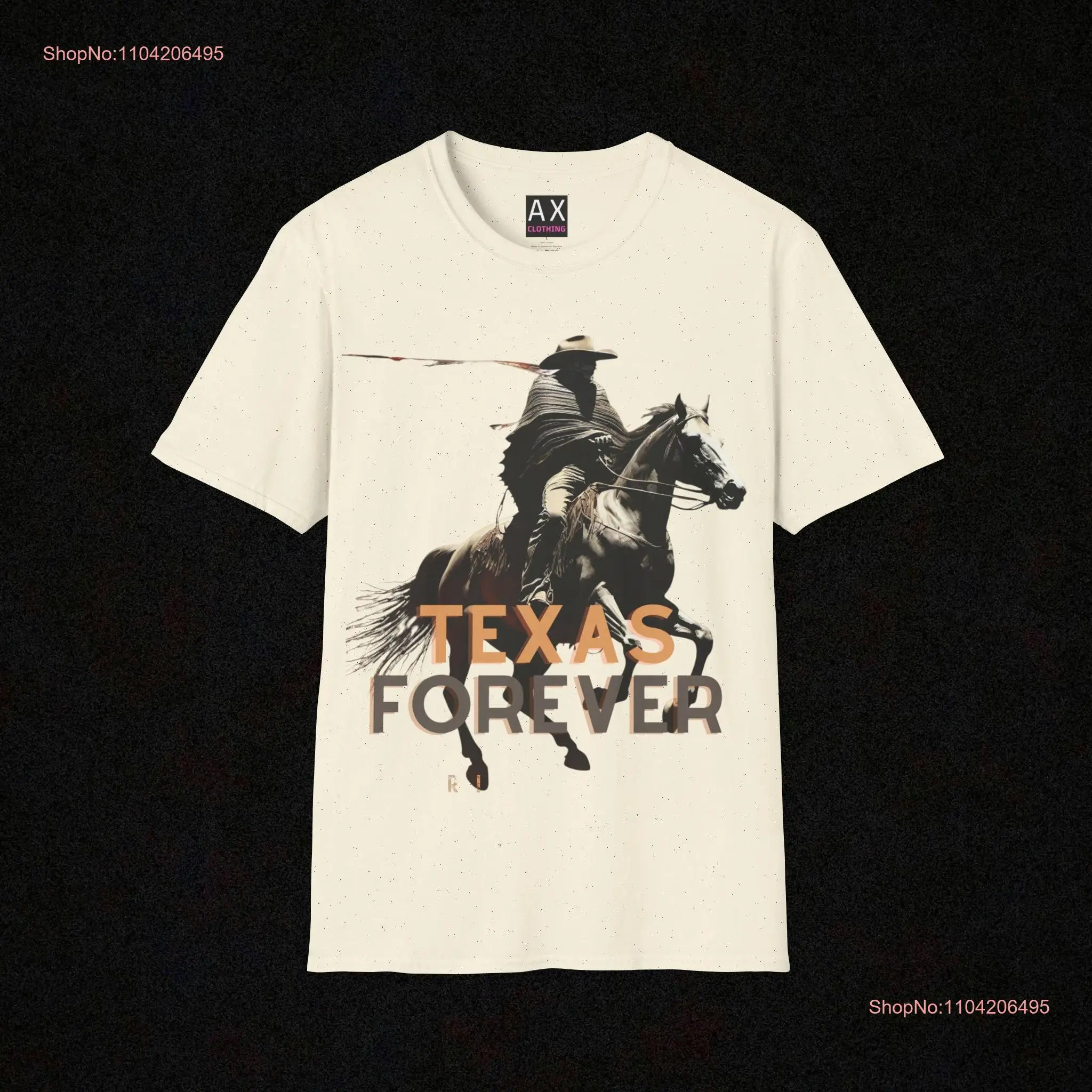 Texas Forever  T Shirt Style 4 Cowboy Texan Native  long or short sleeves