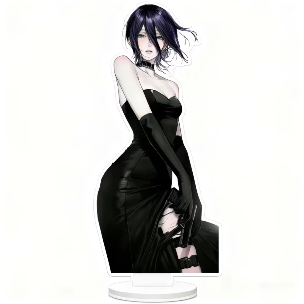 أنيمي بالمنشار رجل الفيلم Reze تأثيري حامل لطيف الشكل الاكريليك الدائمة لوحة سطح المكتب الديكور موضة الدعائم الطرف #4