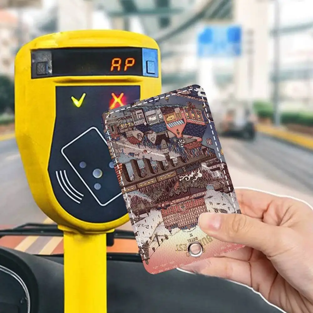 The Grand Budapest Hotel Keychain With Access Card Holder, Bus Pass & Meal Card ID Bank Card Protective Case For Security