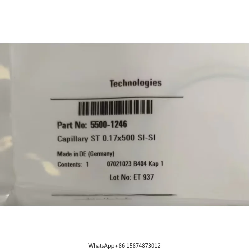 FOR Agilent, 5500-1250. 5500-1246. Stainless Steel Capillary Tube, 0,17 X 120 Mm, SL/SL, Ns/ps, New Original 1 PIECE