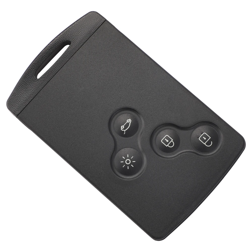 Jingyuqin For Renault, Megane 3, Scenic Dimension  4 Button 433MHz FSK ID46-PCF7952 Chip Smart card remote car key VA2 Blade