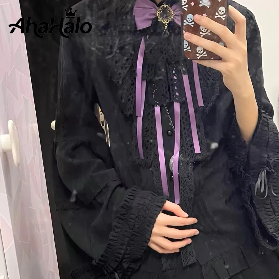 Gótico pescoço ruff colar de renda vitoriano plissado gargantilha com gema para mulheres meninas festa de halloween cosplay traje acessório