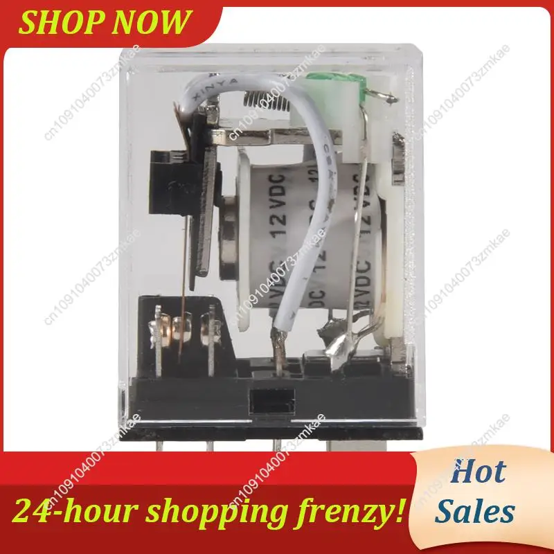 

Ежедневная распродажа 5X катушка постоянного тока 12 В 10 А 240 В переменного тока 28 В постоянного тока DPDT электромагнитное реле JQX-13F2Z