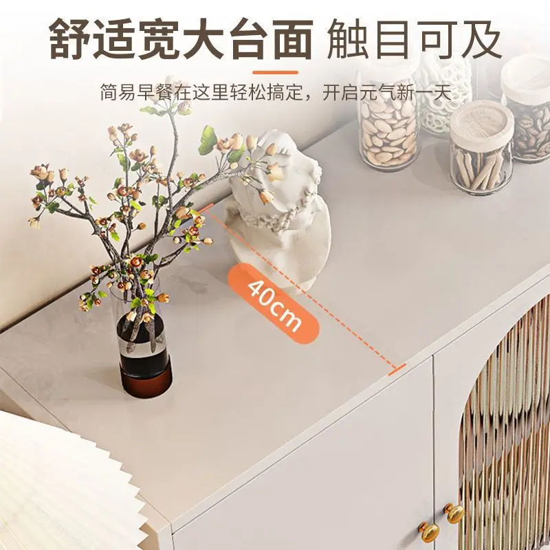 Side cabinet cupboard storage tableware locker living room multi-functional household storage against the wall tea