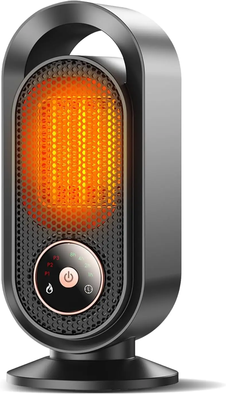 

Портативный электрический обогреватель для помещений, 1500 Вт, керамический PTC-нагреватель, быстрый и безопасный, для стола, офиса, спальни, дома