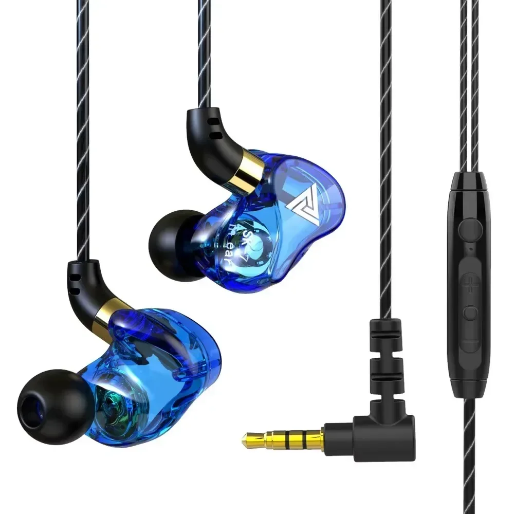

Wired Sports Earbuds In Ear QKZ SK7 HiFi Earphones Copper Driver Headphones Stereo Bass Music Monitor Stage Live Headset Gaming