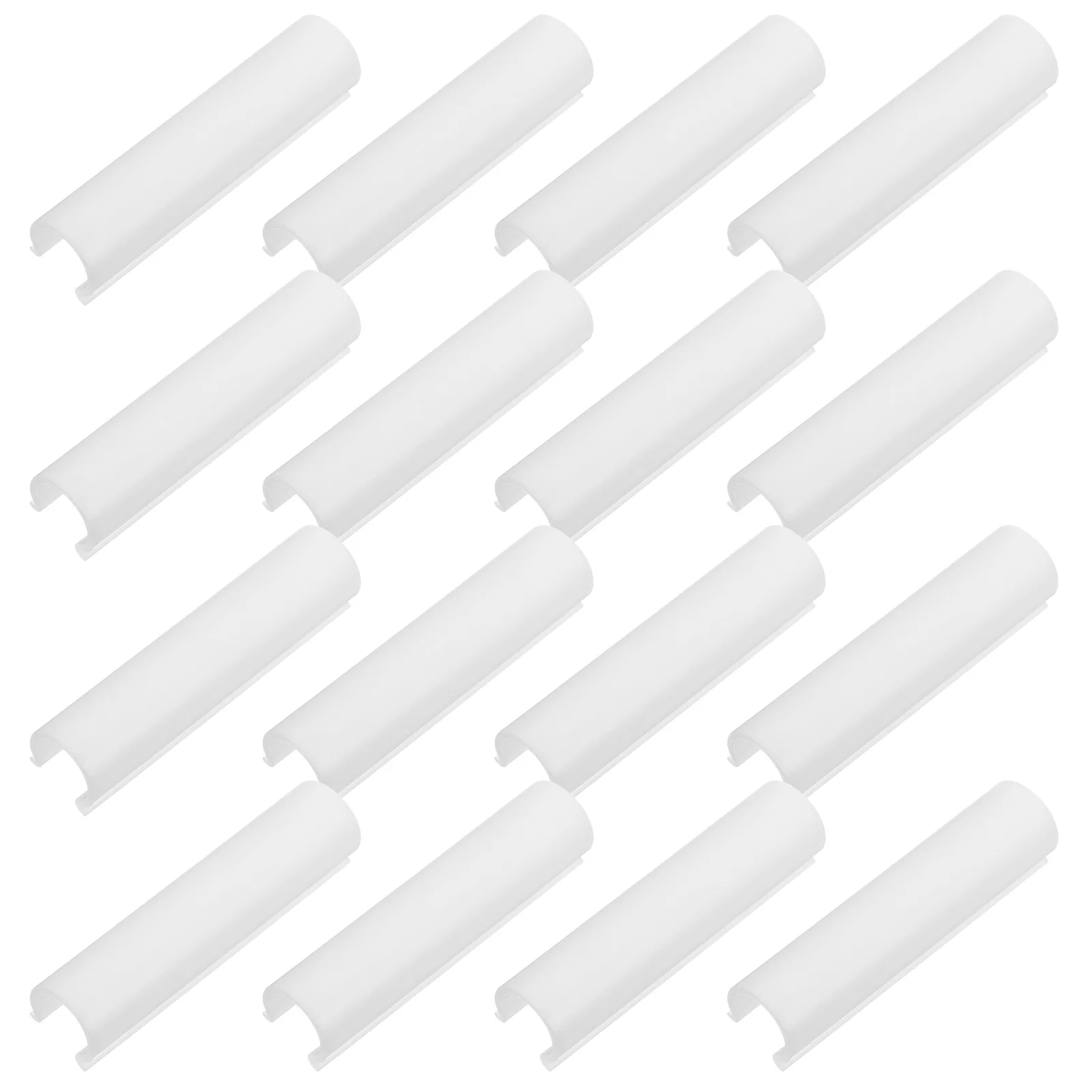 

16 Pcs PVC Pipe Clamps Greenhouse Buckles Windproof Clips Garden Tube Film Accessories Plant Cage Supports Sturdy Wear Resistant