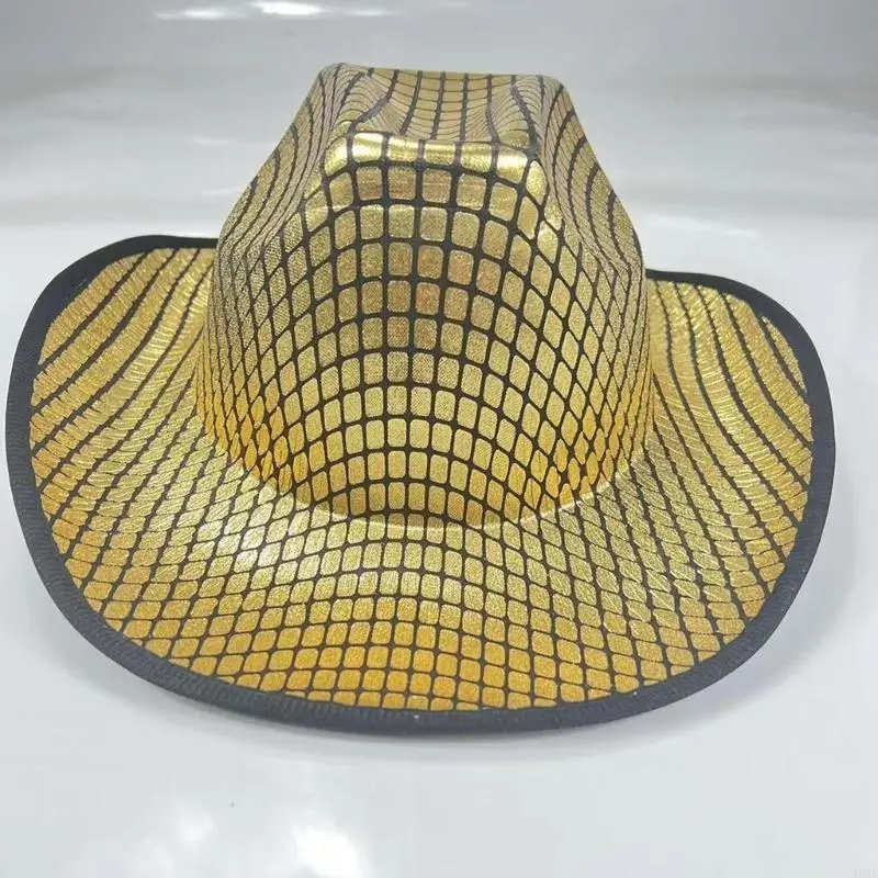 

Vacation Cowboy Hat Mirrored Disco Ball Surprise Gift for Girl Boys Cowgirl Hat for Carnivals Music Festival 49MB