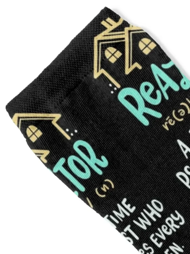 Funny Real Estate Realtor Definition Gift Idea Socks anime Wholesale japanese fashion Non-slip Girl'S Socks Men's