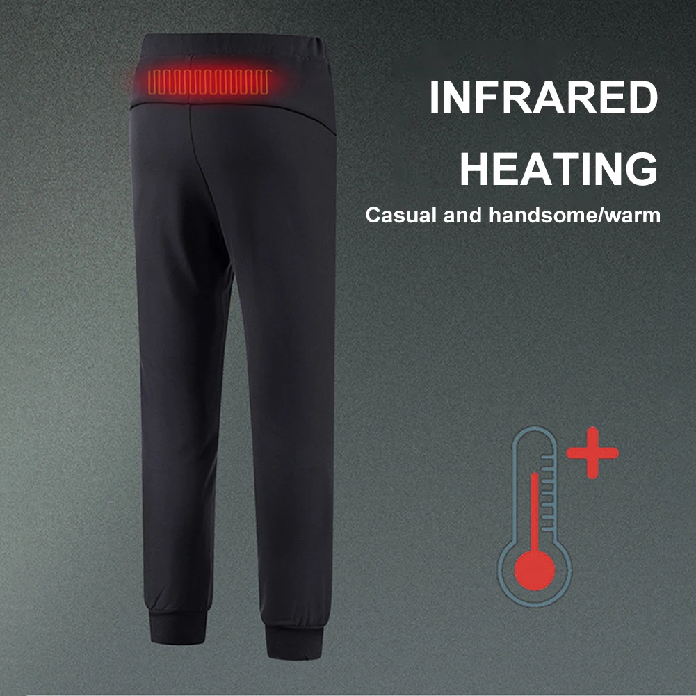 Pantalones calefactables eléctricos de 16 zonas, pantalones calefactores USB para exteriores de invierno, pantalones térmicos deportivos para motocicleta para hombres y mujeres