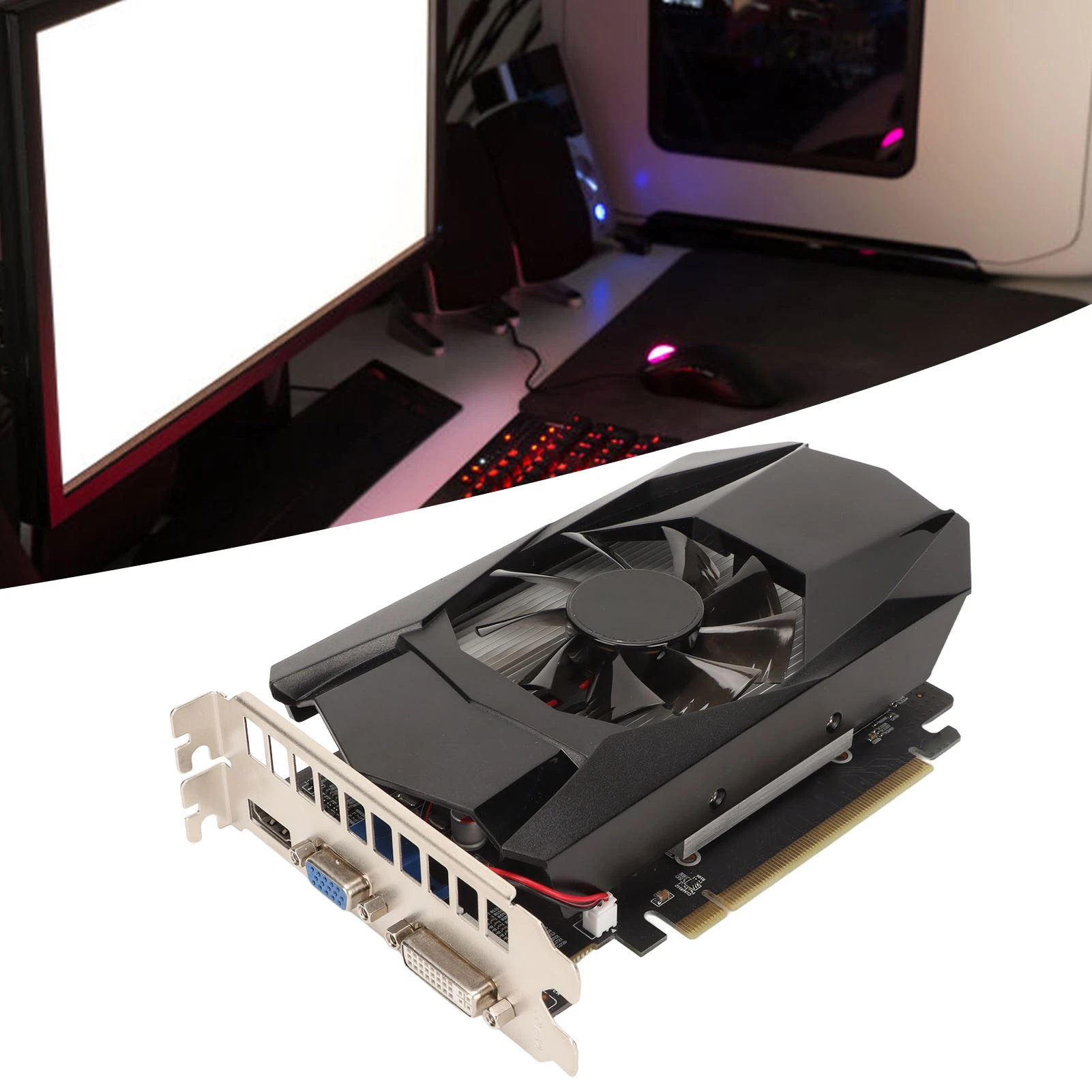 

Graphics Card Supports DirectX 11 PCI Express X16 2.1 HD7670 PC Graphics Card 128bit Low Noise 4GB GDDR5 for Desktop Computer