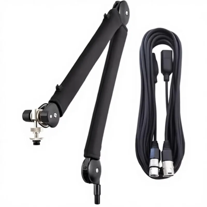 Rode PSA1 + Plus 360 Degree Rotary Microphone Studio Boom Tripod Black + Keepdrum XLR Cable