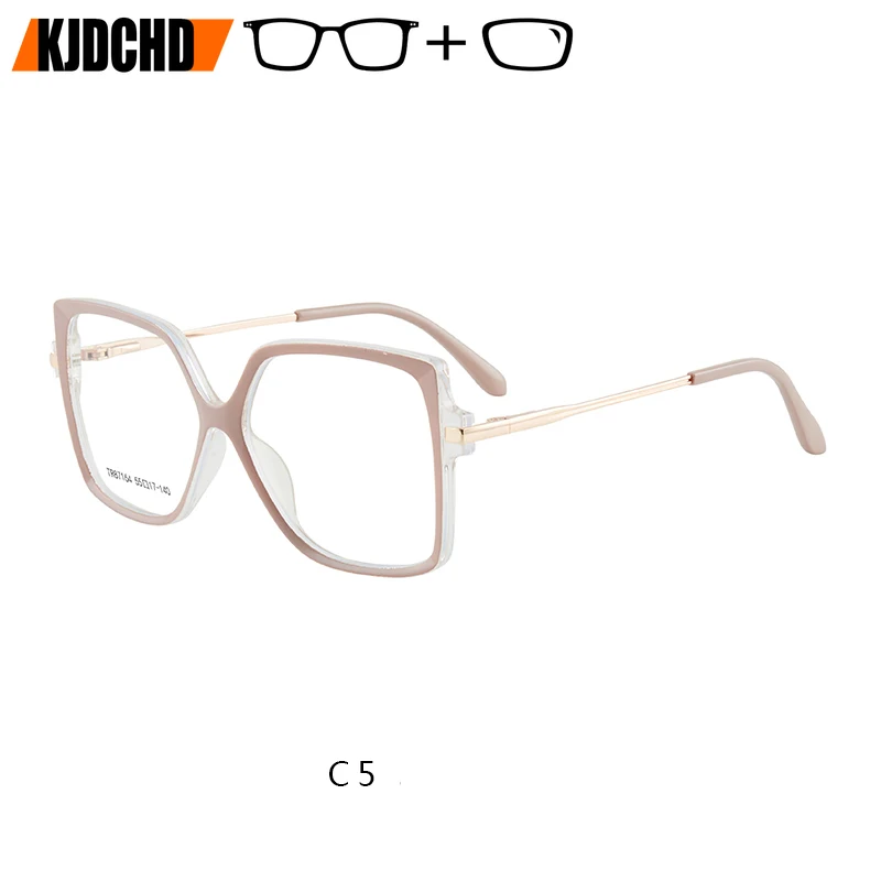 

KJDCHD Acetate Butterfly Prescription Glasses For Women Photochromic Optical Eyeglasses Progressive Eyewear