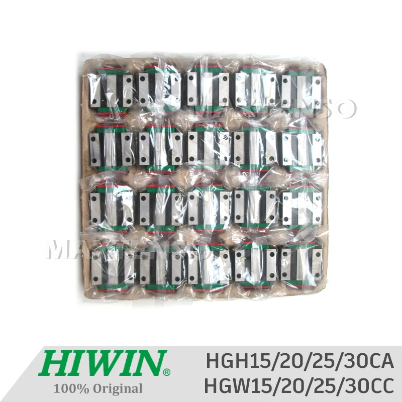 Imagem -05 - Bloco de Corrediça Linear Genuíno do Guia para o Cnc do Trilho Hiwin Hgh15ca Hgh20ca Hgh25ca Hgh30ca Hgh30ca Hgh30ca Hgw15cc Hgw20cc Hgw25cc