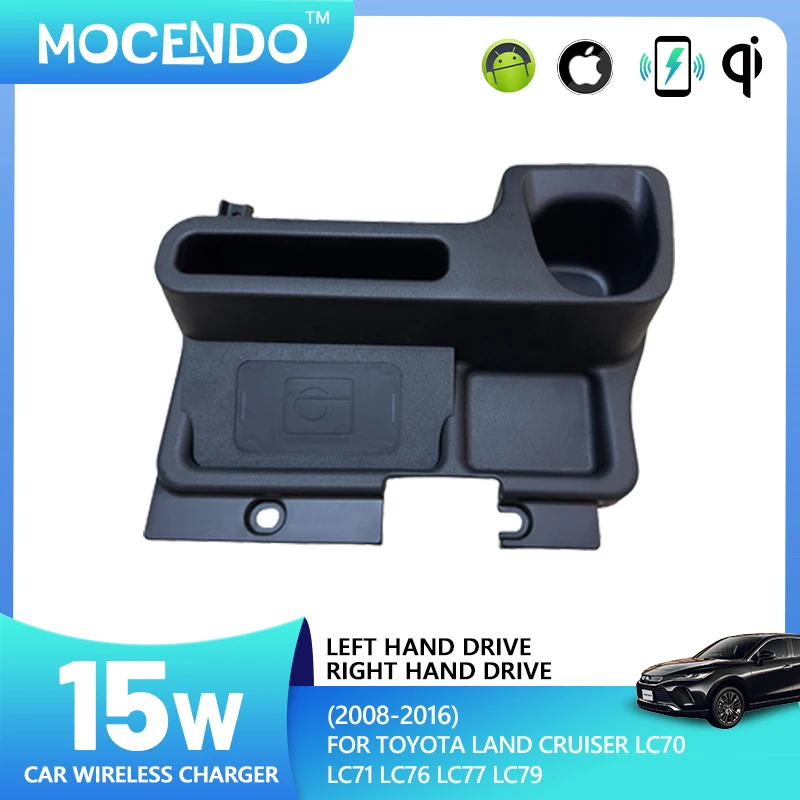 

For Toyota Land Cruiser LC70 LC71 LC76 LC77 LC79 2008-2022 Car Wireless Charger Fast Cell Phone Charging Plate Adapter