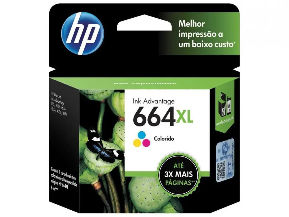 Original HP Colorful 664 XL Ink Cartridge