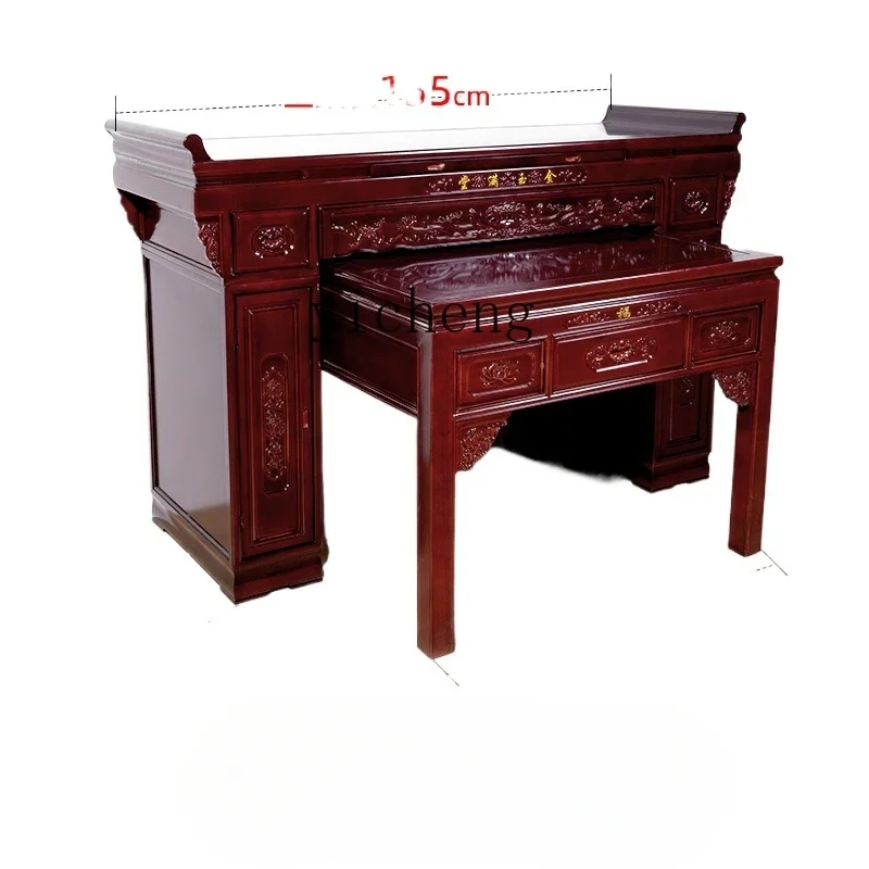 

solid wood table incense household Guan Gong shrine economical Buddha table rural hall incense table