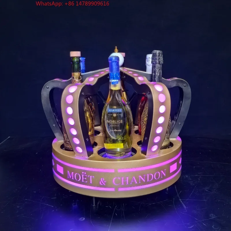 

Premium Custom LED Liquor Display StandLED Whiskey Mixer Bottle Presenter Acrylic Rechargeable Whiskey Light Emitting Diode Wine