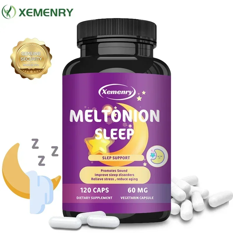 

Melatonin - Relieve Anxiety, Promote Deep Sleep, Prolong Sleep Time, and Prevent Insomnia