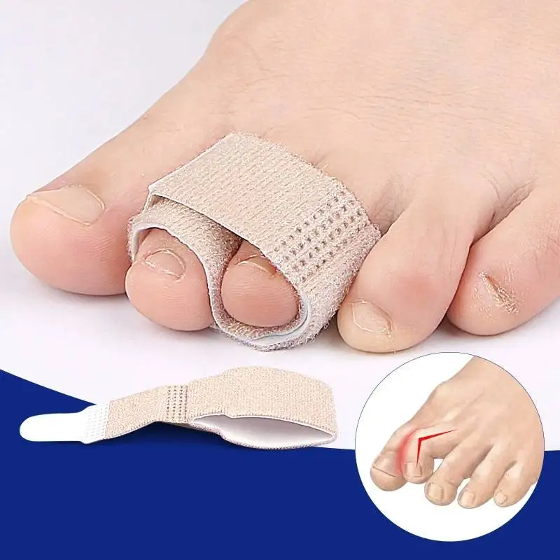 1/2/5/10Pcs Hammer Toe Straightener Splints Bandages for Correcting Hammertoe Crooked & Overlapping Toes Stretcher Protector