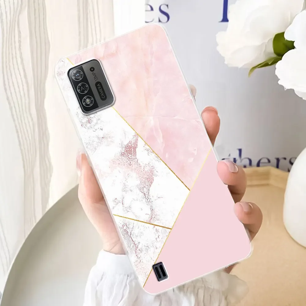 For ZTE Blade A52 Lite Case ZTE A52 Love Heart Transparent Soft Silicone TPU Phone Case For ZTE Blade A52 A52 Lite Cover Coque