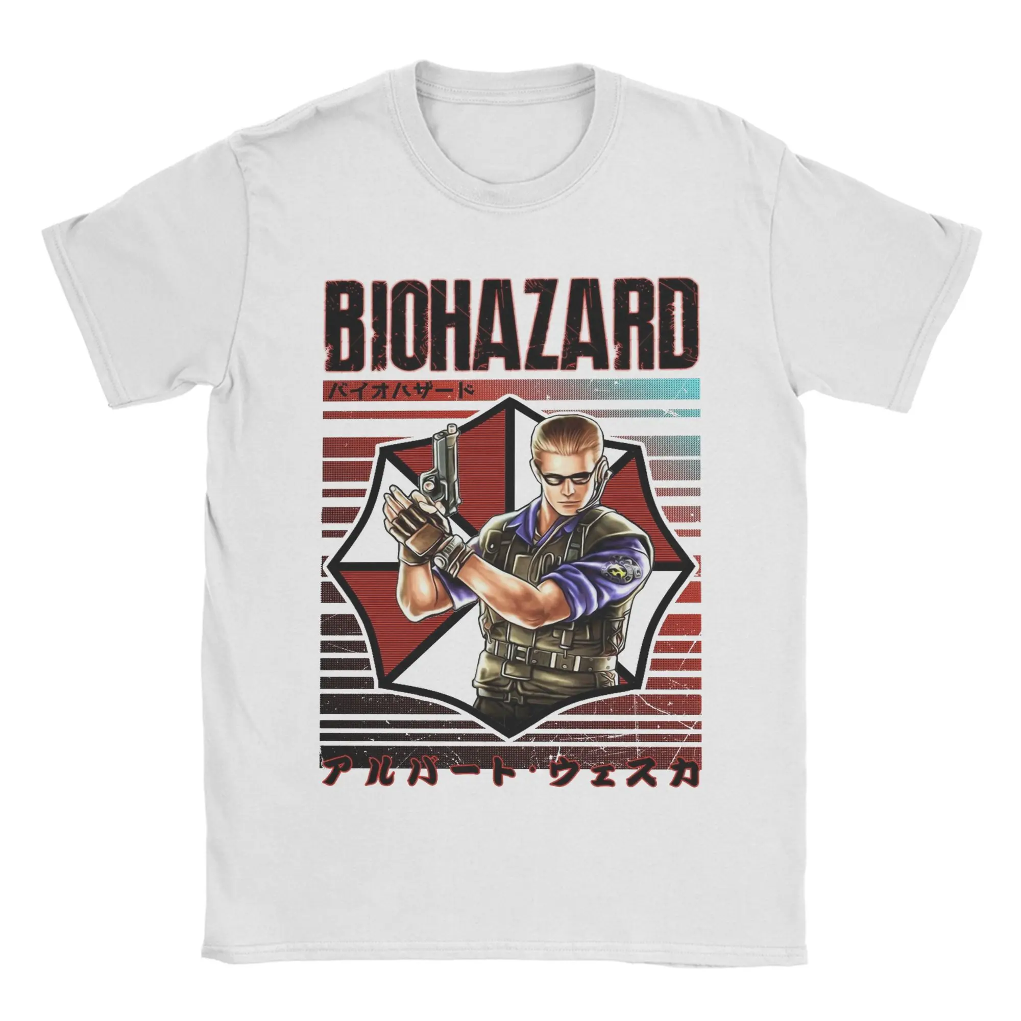 Albert Wesker  Printed T Shirt Men Women  Pure Cotton  Tee Shirt Clothes