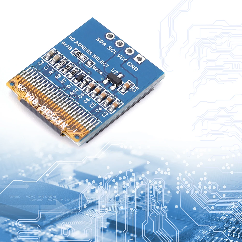 0.66 Polegada mini placa de tela 64x48 pixels placa de circuito 3.3-5v 4 pinos i2c iic para arduino eletrônico diy
