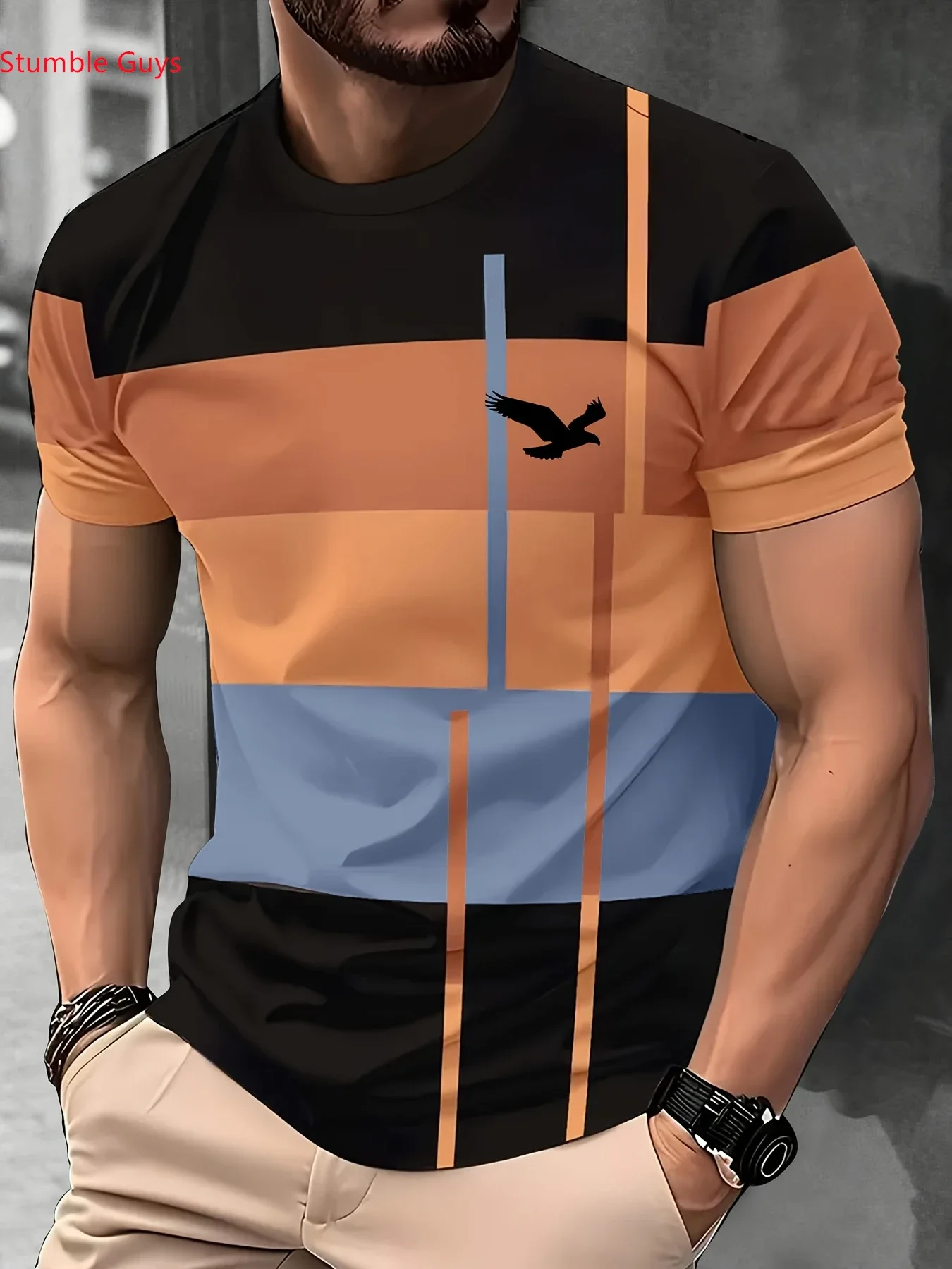 Camiseta Informal de Secado Rápido para Hombre, Estilo Urbano, Moda de Verano, Manga Corta, Transpirable, Ropa Deportiva