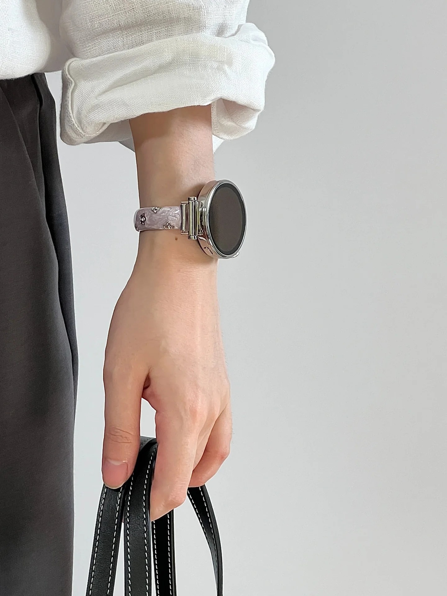 

Клей с бриллиантами и цветком, металлический подходит для модного ремешка Huawei GT5/GT5 Pro/GT4/GT2/3/4 22 мм/20 мм/18 мм