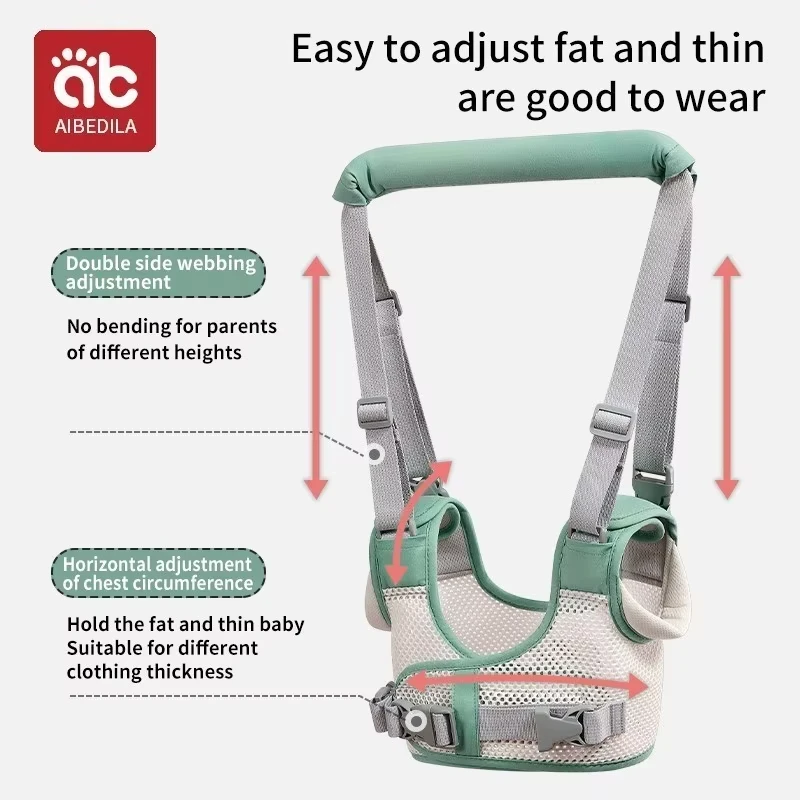 AIBEDILA Walking Learning Belt Baby Harness Sling Learning Walking Harness Infant Assistant Walker Strap with Anti fall pillow