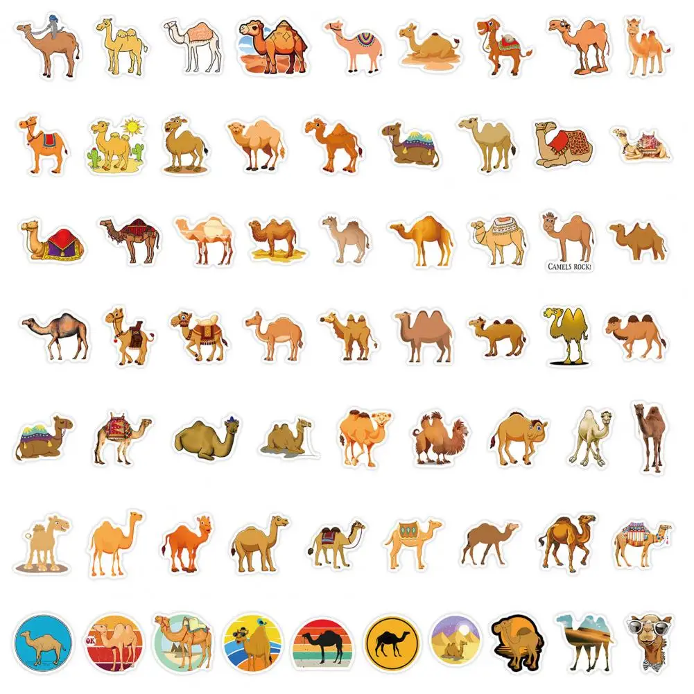 Cute Camel Sticker for Skateboard Waterproof Camel Stickers Decorative Decals for Laptop Skateboard Guitar Scrapbooking for Kids