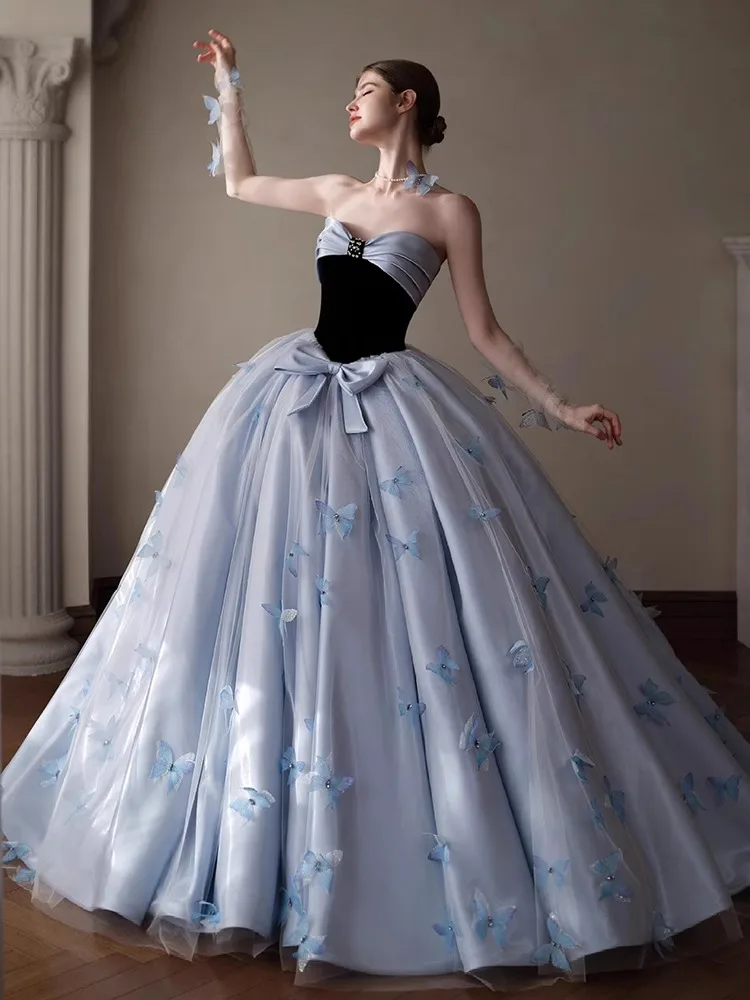 

Sweet Sle Princ Ball Gown Wedding Dr Birthday Par Adult Ceremony Engagement Celebration Long Evening Gown