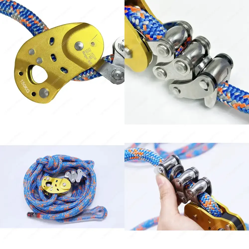 

CCMG 150KG Graber Fall Belay Device for Rope Climbing Arborist Rescue Aerial Work Tree Climbing Safety Equipment Ascender
