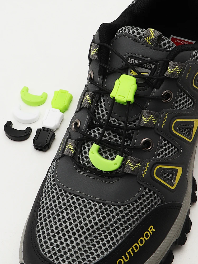 

New Lock Buckle for Outdoor Sports Hiking Lazy Shoelace Quick Release No-Tie Shoelace Fixing Clasp Universal Shoe Buckle
