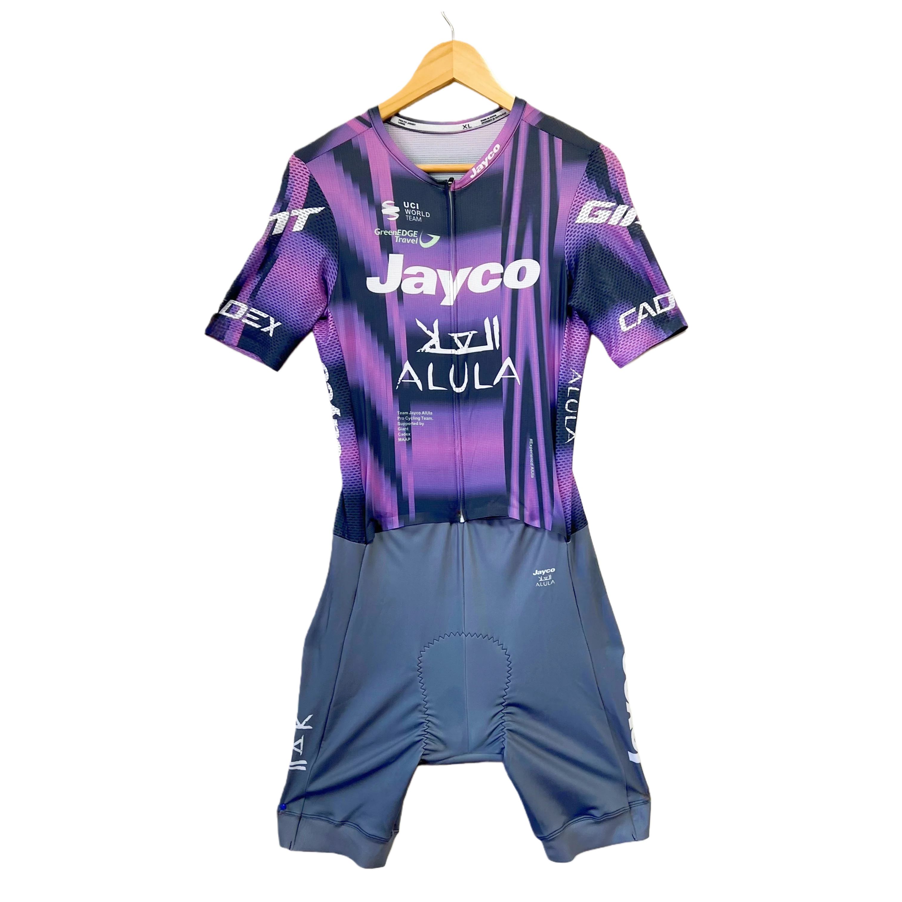 

JAYCO TEAM AERO FIT Bodysuit SHORT SLEEVE SKINSUIT Cycling Jersey WITH 7 HOURS PAD