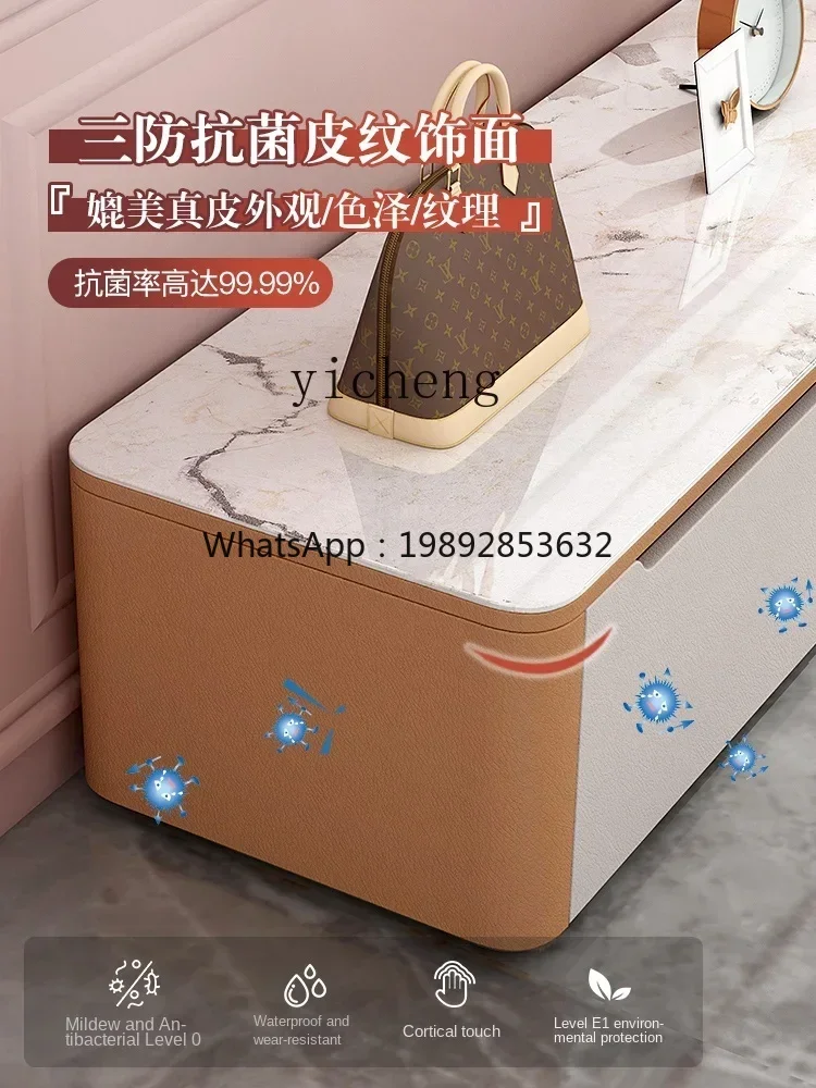 XL laser projection special TV cabinet coffee table floor background wall rock slab platform floor cabinet