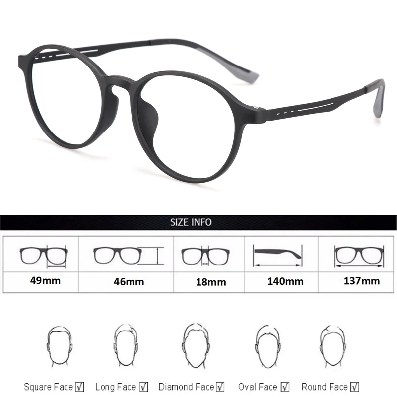 1.56 To 1.74  Prescription Progressive Glasses Women Anti Blue Light Photochromic Custom Eyewear Frame Myopia Eyeglasses Men