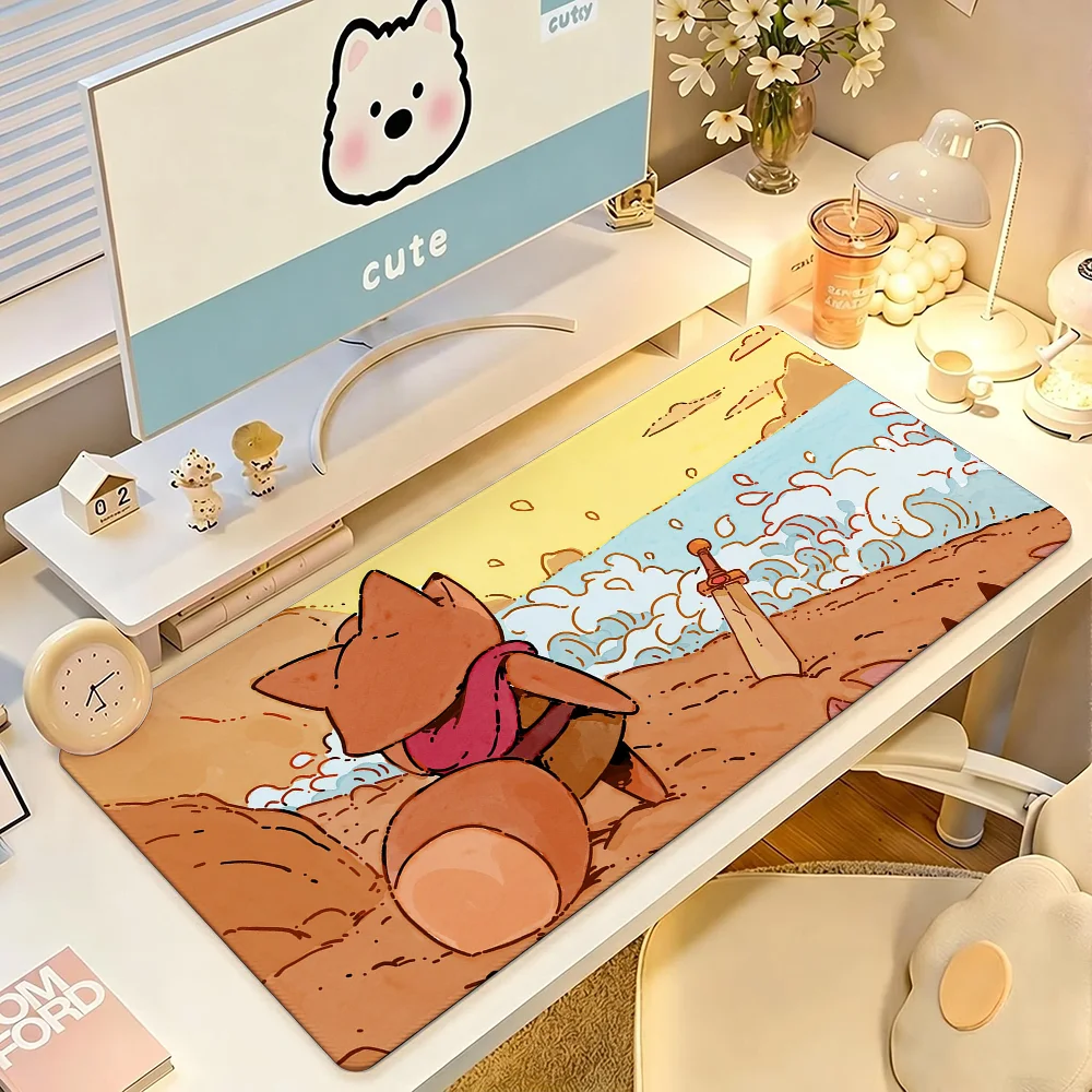 

Game T-Tunic Mouse Pad Large Non-Slip Waterproof Mat Stitched Edge Keyboard Pad for Gaming Daily Office