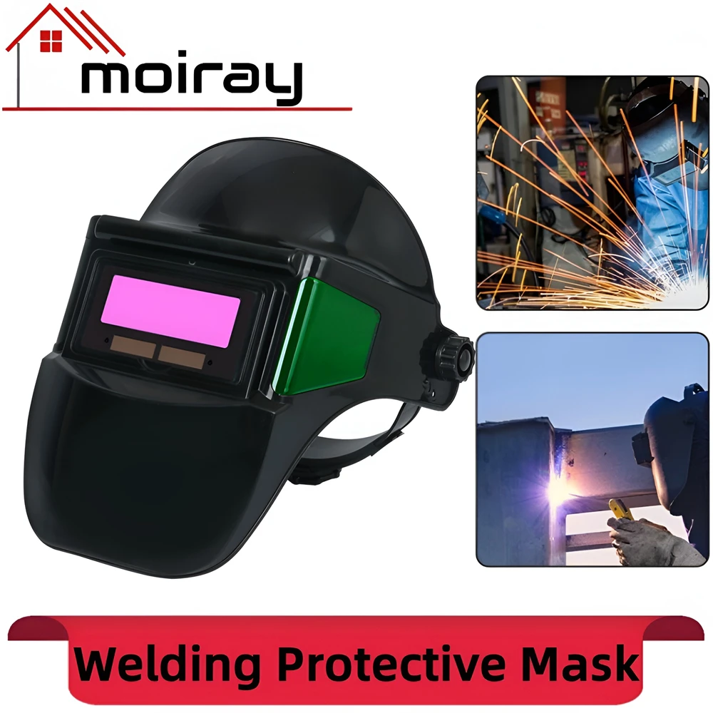 

Welding Mask Solar Automatic Dimming Large View True Color 130℃ High Temperature Resistant Welder Auto Darkening Welding Helmet