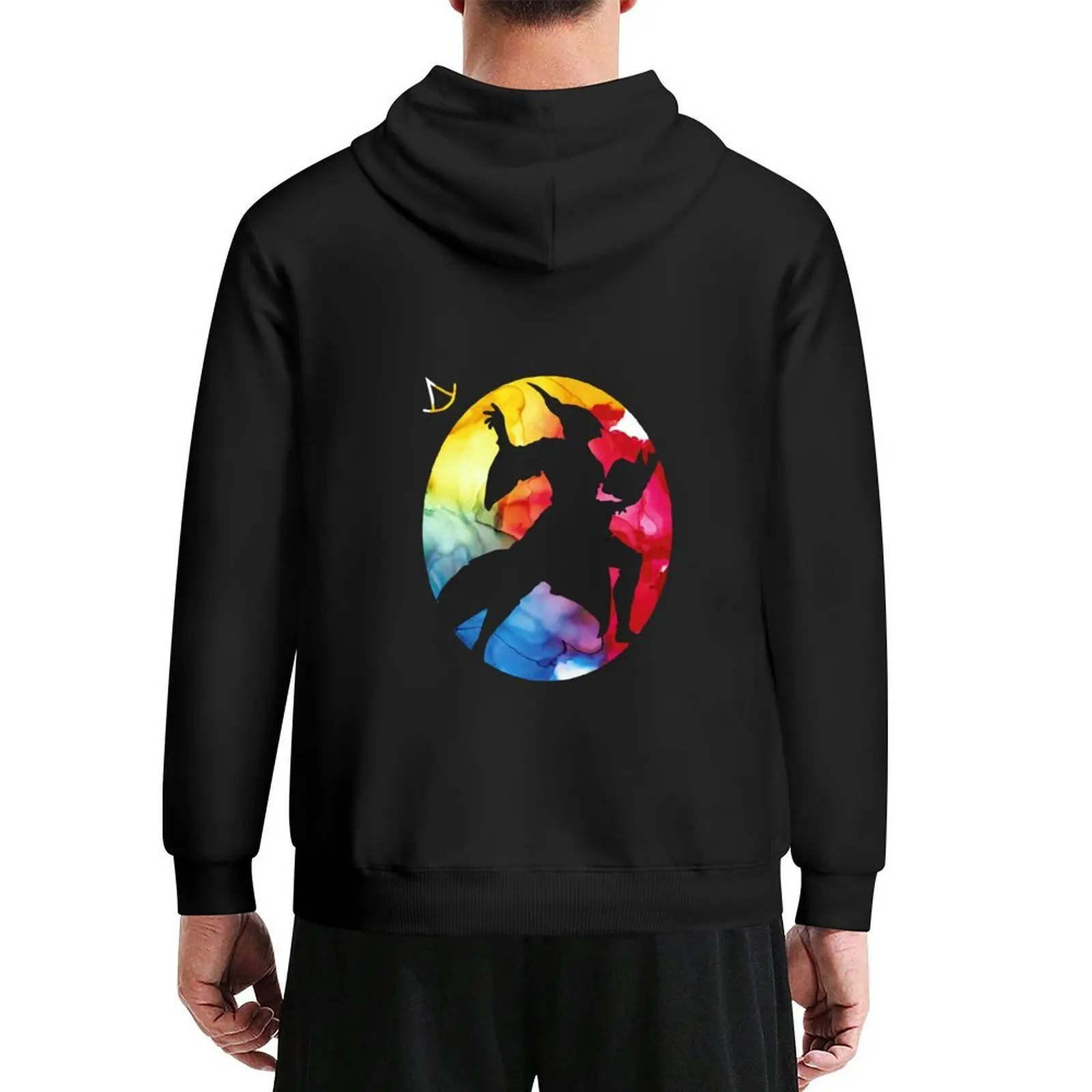 

FFXIV Summoner Silhouette Hoodie men's sweat-shirt set men's winter sweater blouse mens clothing tracksuit