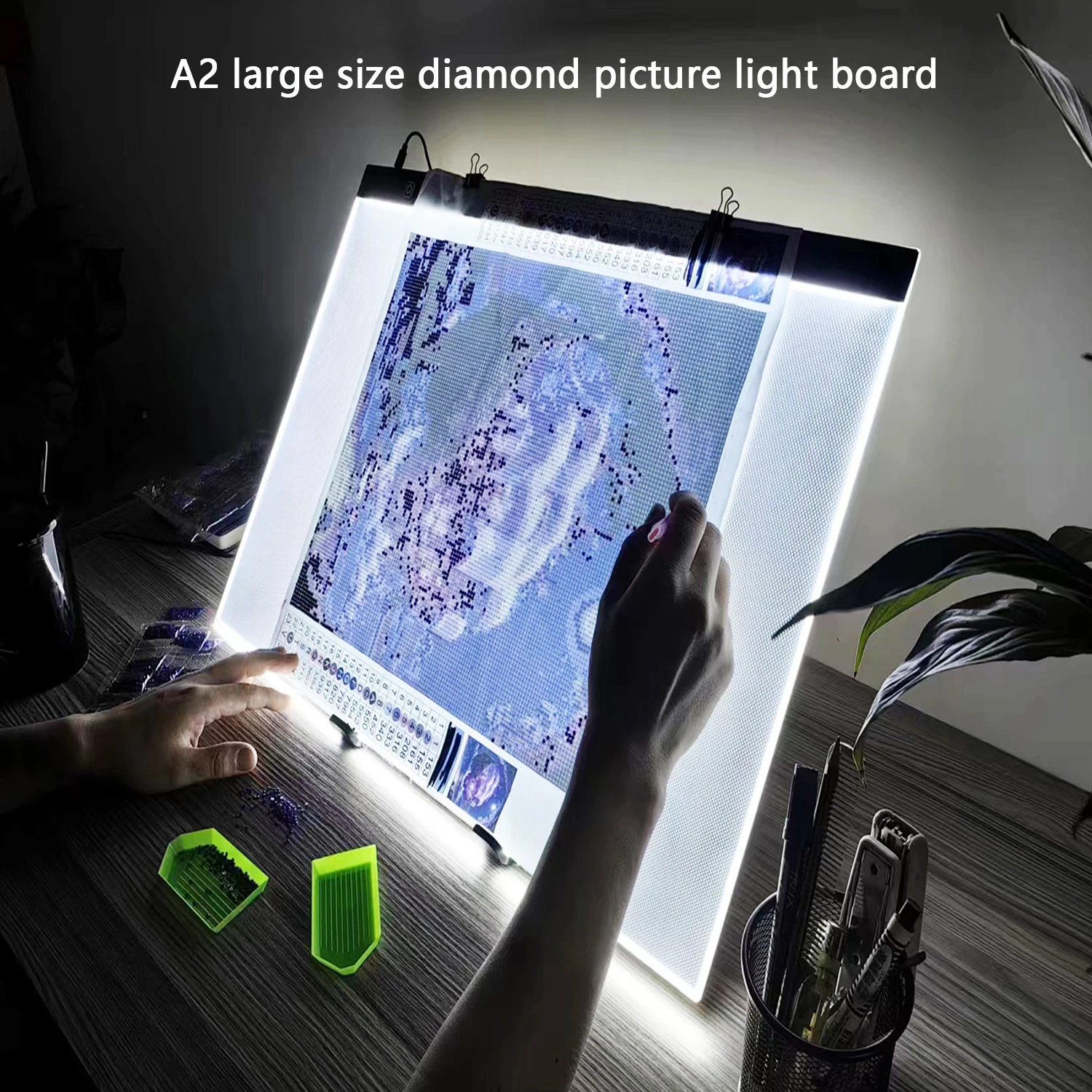 Diamond embroidery light board, LED drawing board, 15.7 