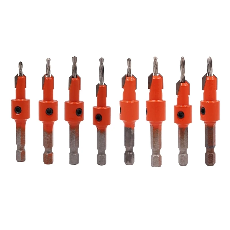 Portable Hexagonal Shank Woodworking Countersink Drill Bit for Outdoor and Construction Project Accurate Positioning