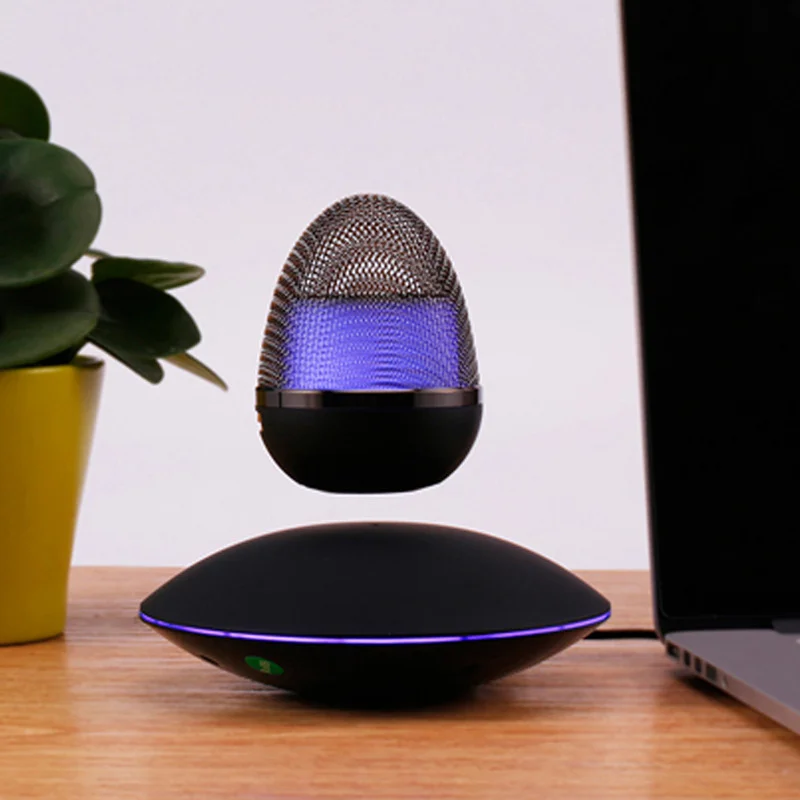 

Magnetic Suspension Light Bulb New Style Levitating Wireless ufo Base Levitating Speaker RGB Light